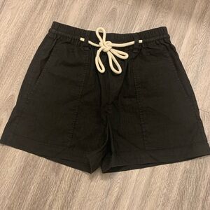 Vince linen black shorts size xs